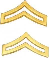 5/8" Corporal Double Chevron Insignia W24