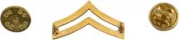 5/8" Corporal Double Chevron Insignia W24