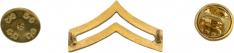 5/8" Corporal Double Chevron Insignia W24