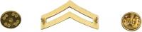 3/4" Corporal Double Chevron Insignia W25