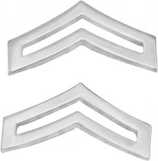 3/4" Corporal Double Chevron Insignia W25