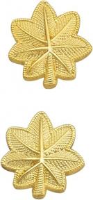 7/8" Oak Leaf Embossed (Textured) Insignia W26