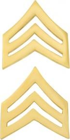 1" Sergeant Chevrons Insignia W27