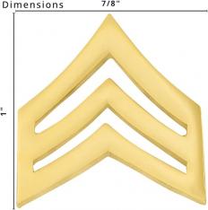 1" Sergeant Chevrons Insignia W27