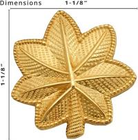 1-1/8" Oak Leaf Embossed (textured) Insignia W30