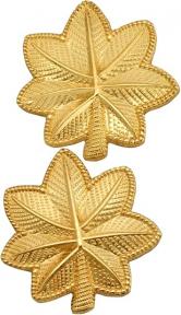 1-1/8" Oak Leaf Embossed (textured) Insignia W30
