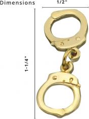 Mini Handcuffs Tie tac W48
