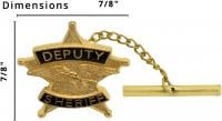 Deputy Sheriff 5-point star tie tac W49
