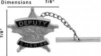 Deputy Sheriff 5-point star tie tac W49
