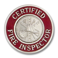 Certified Fire Inspector collar insignia 7007
