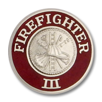 Firefighter III collar insignia 7715