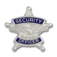 Five point star Security Officer emblem 7717