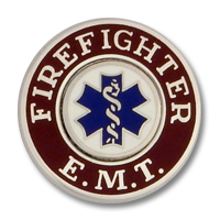 Firefighter E.M.T. collar insignia 8332