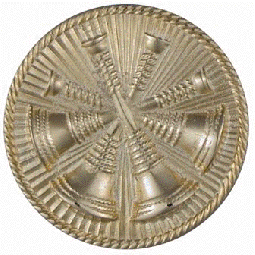 Cap Badge with Four Crossed Horns