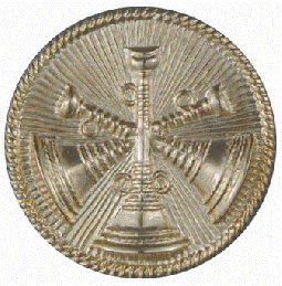 Cap Badge with Three Crossed Horns