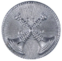 Cap Badge with Two Crossed Horns Style A29111