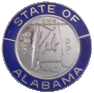 State of Alabama Blue Border Insignia