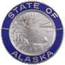 State of Alaska Blue Border Insignia