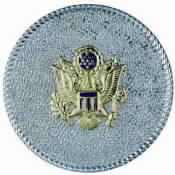 Blank Cap Badge for use with emblems by Hook-Fast Specialties, Inc.<br>1 1/4" round