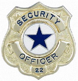 Shield Badge without Eagle by Hook-Fast Specialties, Inc.<br>1 3/16" high x 1 3/16" wide