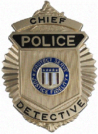 Badge without Eagle<br>3 3/16" high x 2 5/16" wide