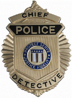 Badge without Eagle<br>3 3/16" high x 2 5/16" wide