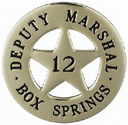 Round Star Badge Style Number B6417 <br>1 3/4" Round