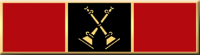 Battalion Chief 2 crossed fire horns Commendation Bar