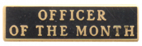 Officer Of The Month Marksmanship Bar