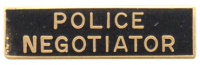 Police Negotiator Marksmanship Bar