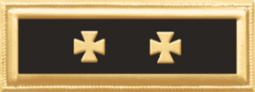 One Section Year of Service Recognition Bar w/2 maltese crosses