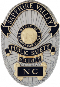 Badge with Applied Reverse Enamel Panels