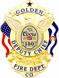 Shield with American and Colorado Flag