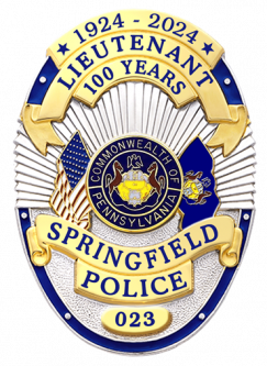 Springfield Police Badge with Flags
