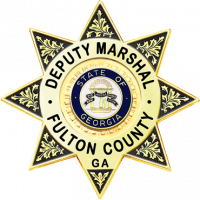 8-Point Star Badge with Circular Panel and Deluxe Enamel Background