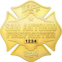 IAFF San Antonio Firefighter 624 Maltese Cross Badge