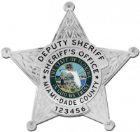 Miami Dade County Deputy Sheriff 5 Point Star Badge