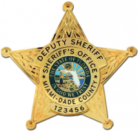 Miami Dade County 5 Point Star Badge