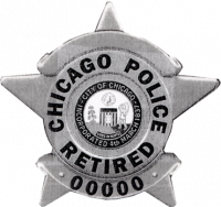Chicago Police  Retired Five Point Star Badge