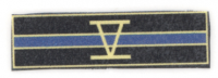V  roman numeral commendation bar