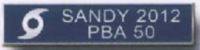 SANDY 2012 PBA 50, 2 Section commendation bar
