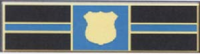 7 Color Commendation Bar with Shield in Center