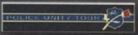 POLICE UNITY TOUR with shield and rose, 5 Section commendation bar