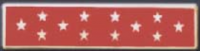 12 STARS, 1 Section Commendation Bar