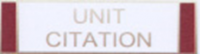 UNIT CITATION, 3 Section commendation bar