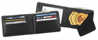 Horizontal Hidden Badge Credit Card Wallet