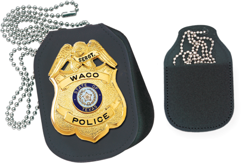 Oval Velcro Badge Holder