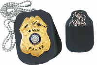 Oval Velcro Badge Holder