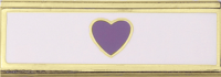 Two Color Purple Heart Commendation Bar