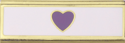 Two Color Purple Heart Commendation Bar